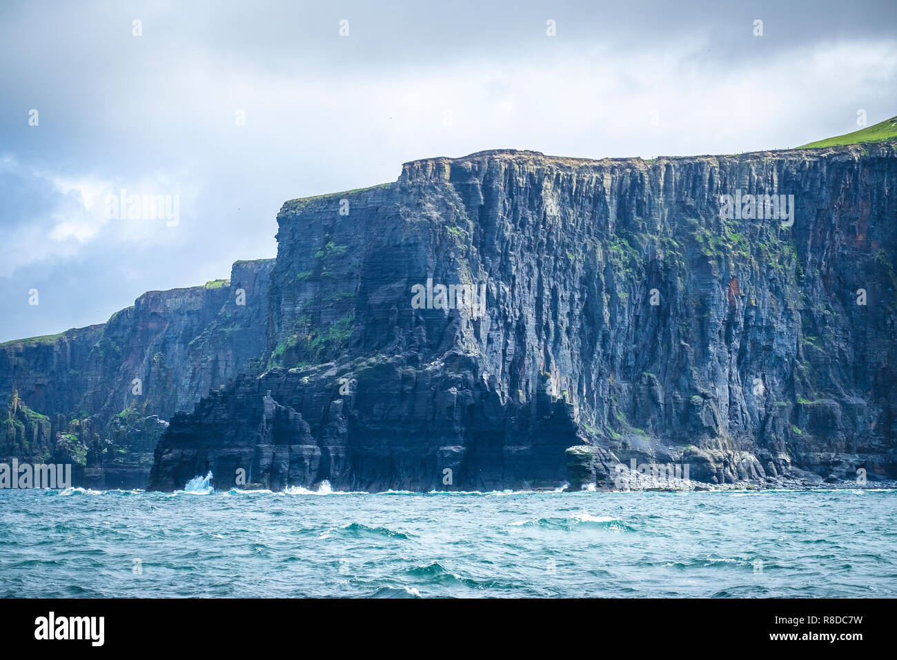Ausflug an den Cliffs of Moher, Co Clare, Irland Stock Photo