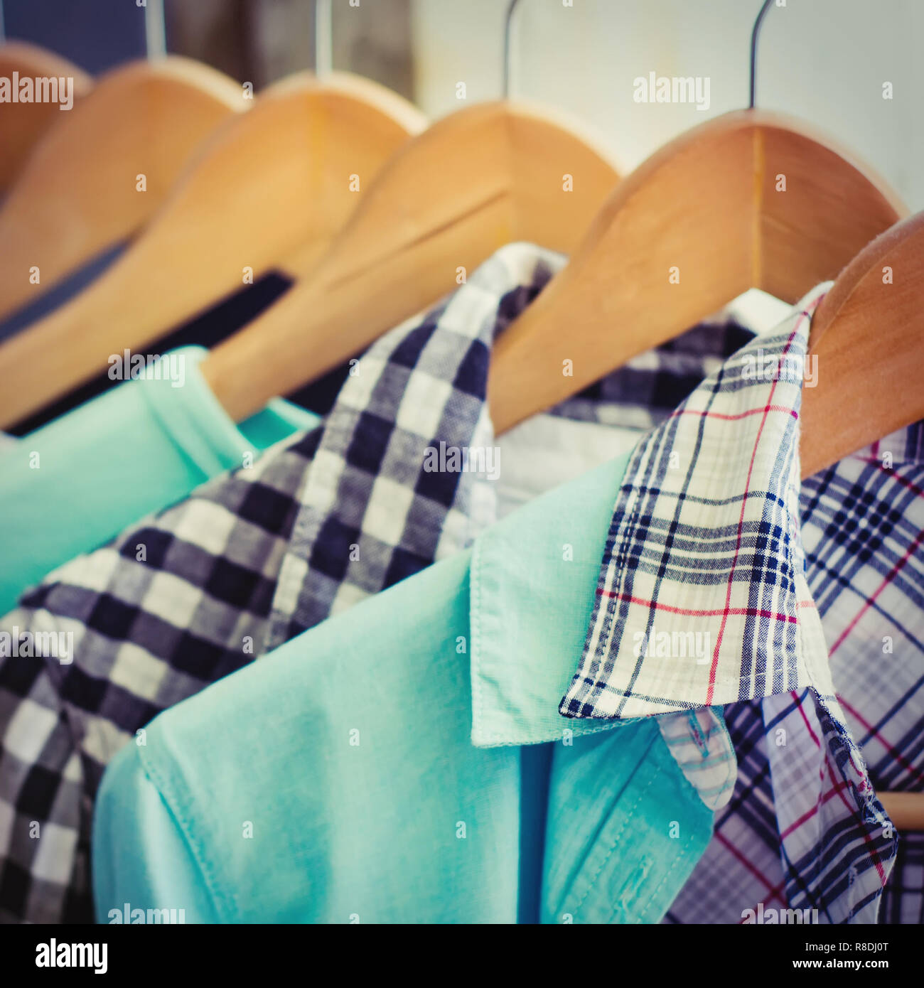 clothes hanger with a lot of dress Stock Photo Alamy