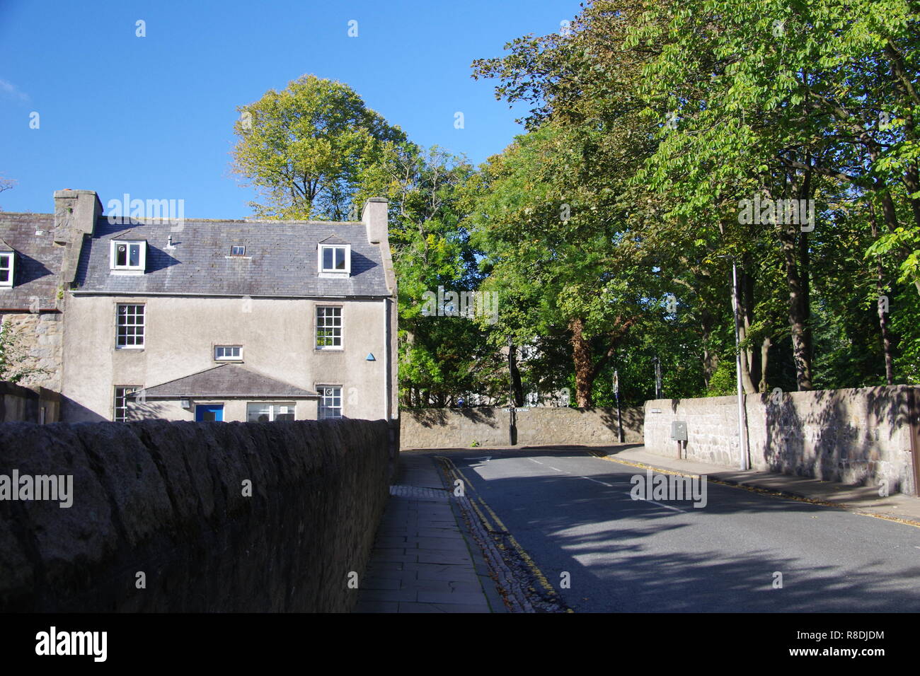 Spittal Scotland Old House on the Spittal, Old Aberdeen. On a Sunny Autumn Day. Scotland ...