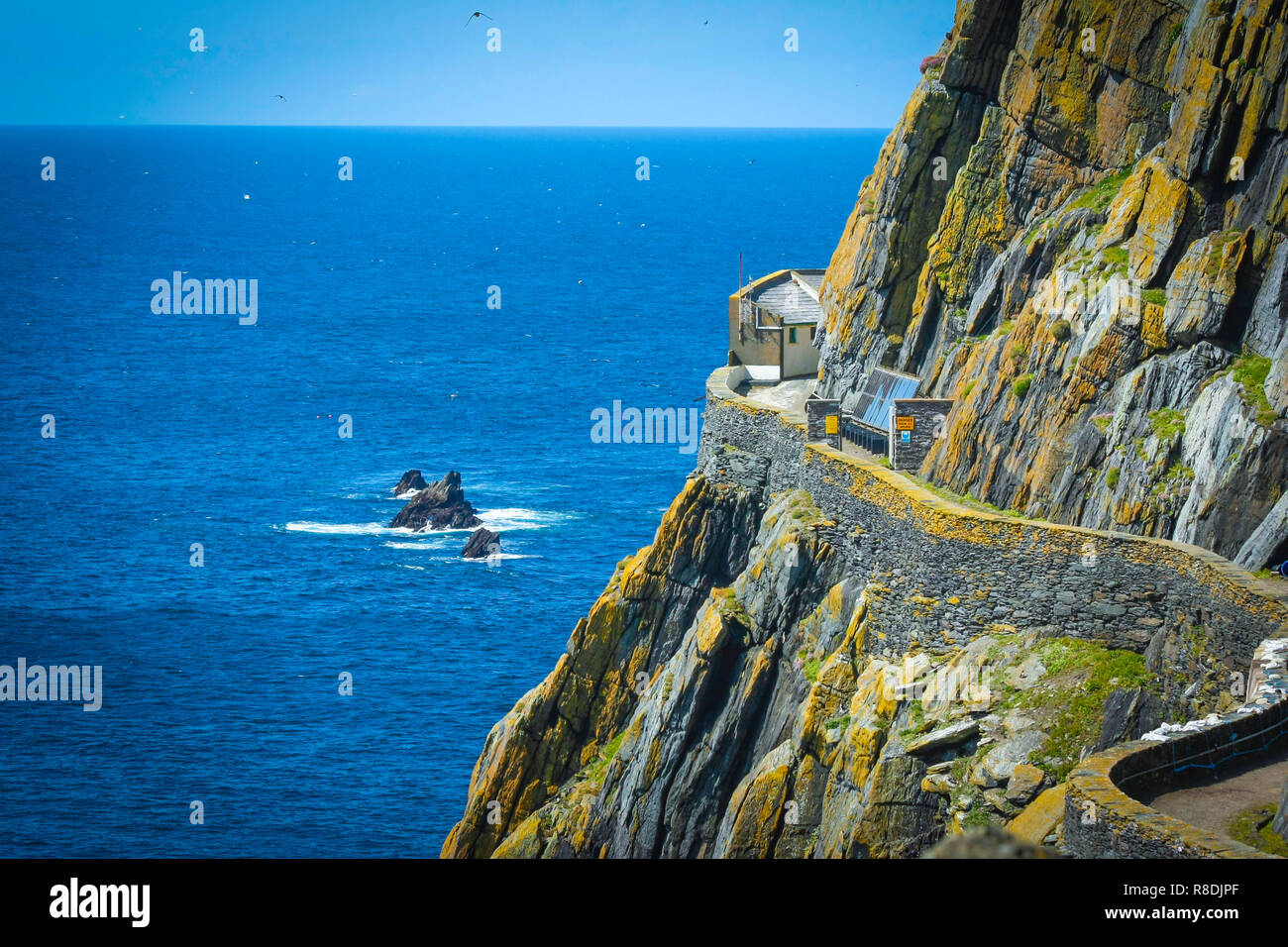 Boattrip to Skellig Michael, Co Kerry Stock Photo