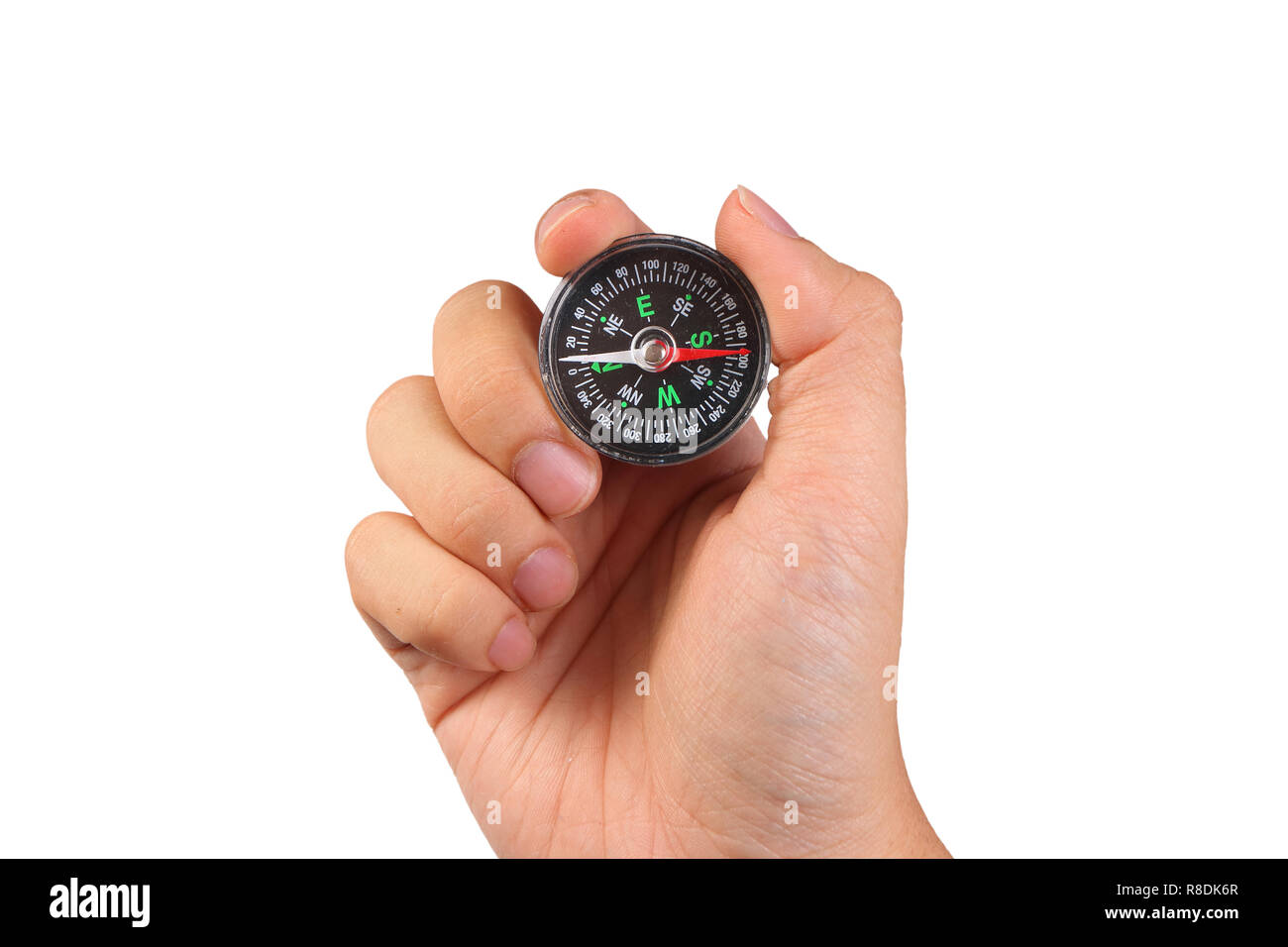 Hand Holding Compass. Online Booking Stock Image - Image of holiday, money:  153857823