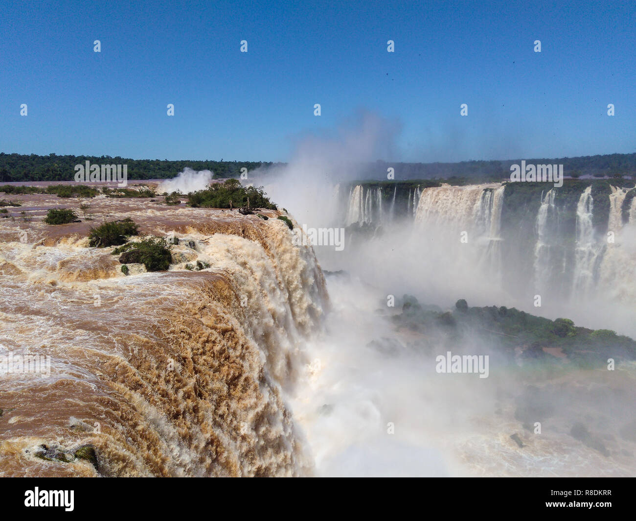 Great waterfalls - Cachoeira, água e força Stock Photo