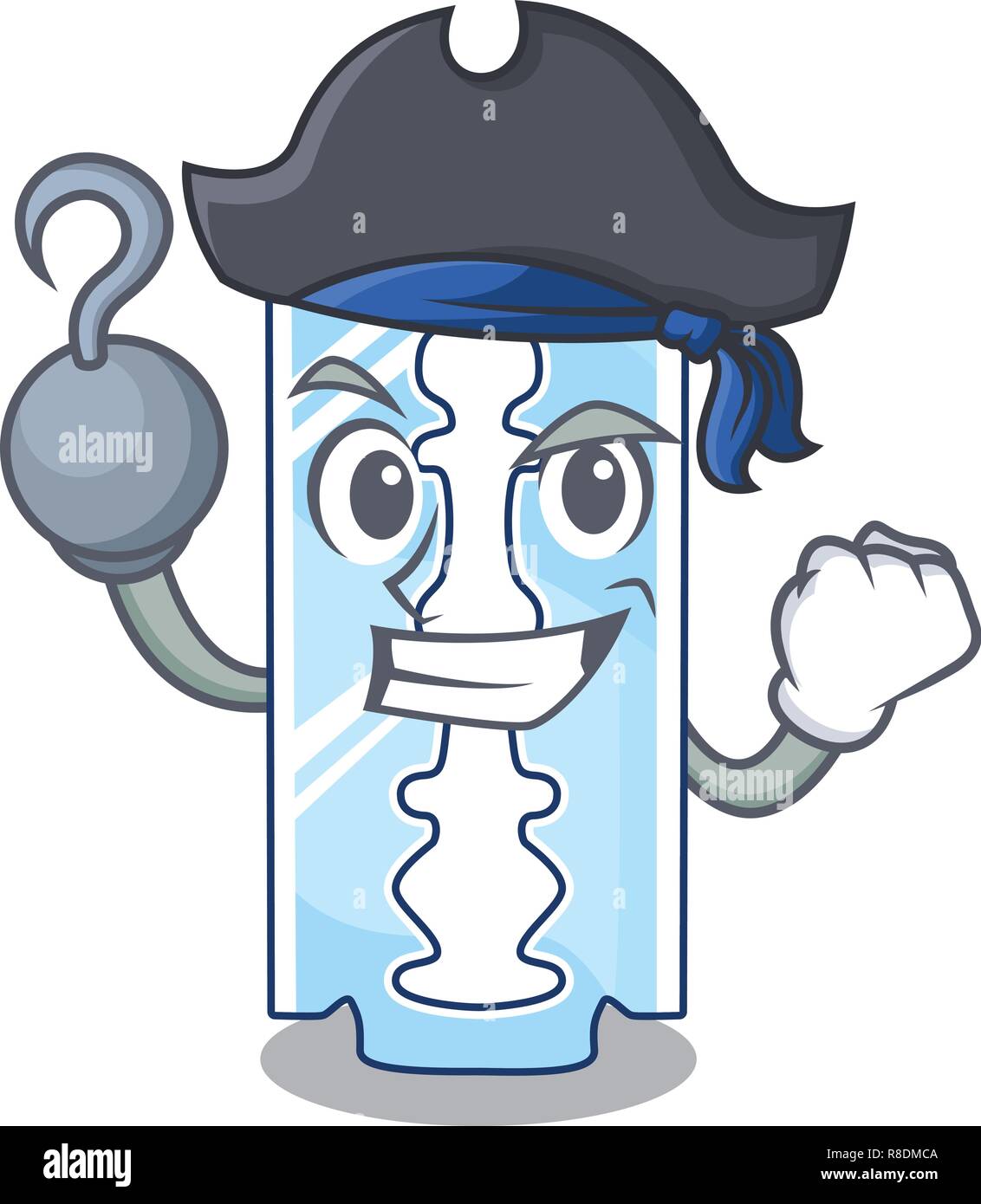 Pirate razor blade isolated on a mascot Stock Vector Image & Art - Alamy