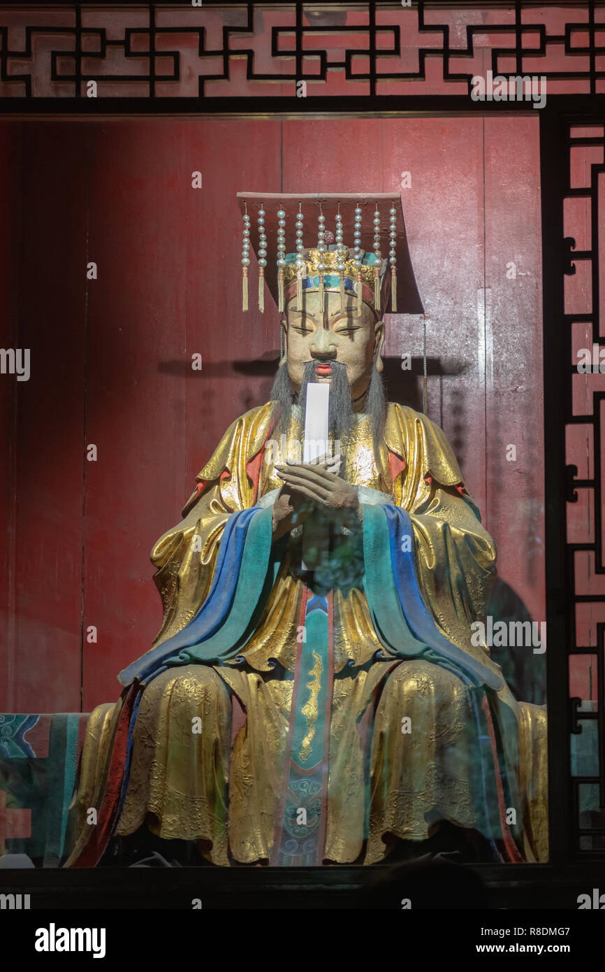 Wuhou Temple legendary rulers statutes of emperor Stock Photo Alamy
