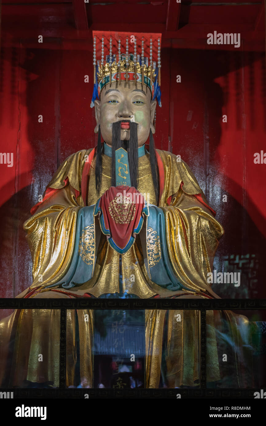 Wuhou Temple legendary rulers statutes of emperor Stock Photo Alamy