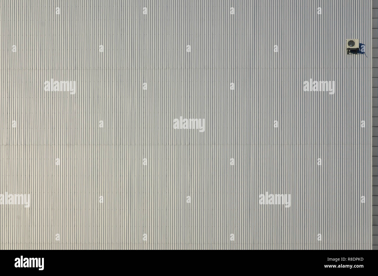 Siding Wall Panels Industrial Building Wall Made Of Corrugated Metal Sheet With Air Conditioning Flat Background Photo Texture Seamless Surface Of Stock Photo Alamy