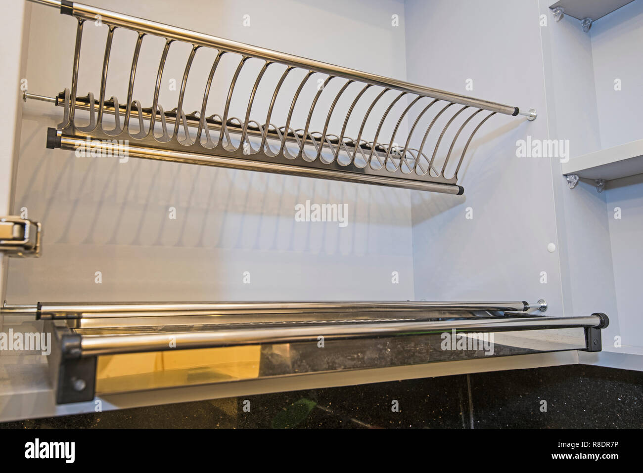 Interior design decor of kitchen in luxury apartment showing closeup