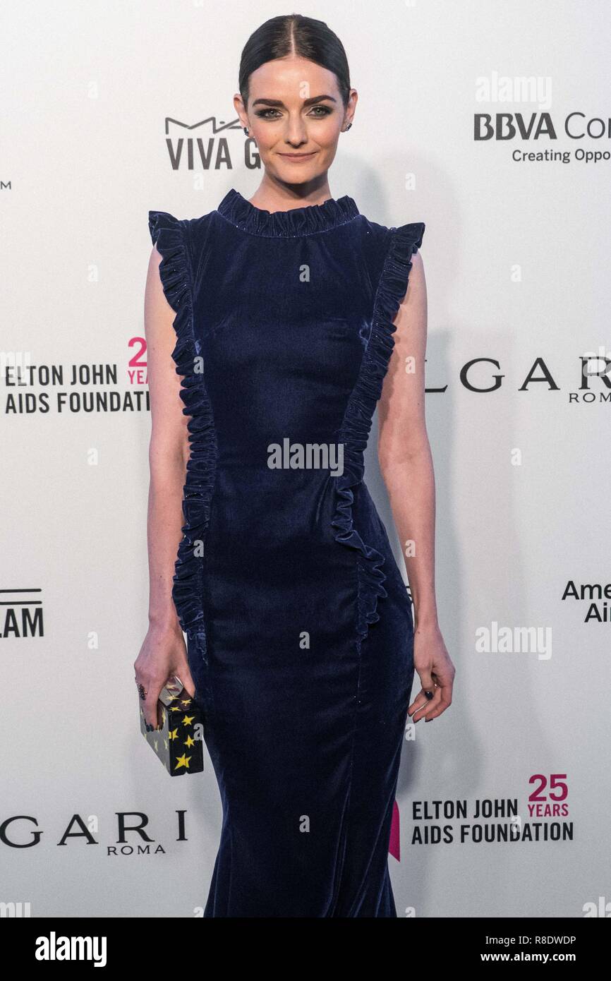 WEST HOLLYWOOD, LOS ANGELES, CA, USA - MARCH 04: Lydia Hearst Shaw at the 26th Annual Elton John AIDS Foundation's Academy Awards Viewing Party held at The City of West Hollywood Park on March 4, 2018 in West Hollywood, Los Angeles, California, United States. (Photo by Kenneth Chan/Image Press Agency) Stock Photo