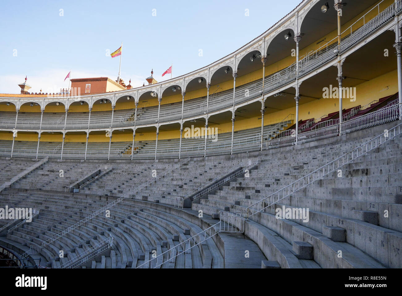 Monumental arenas of Las Ventas Plaza de toros Monumental de Las Ventas, Madrid, Spain Stock