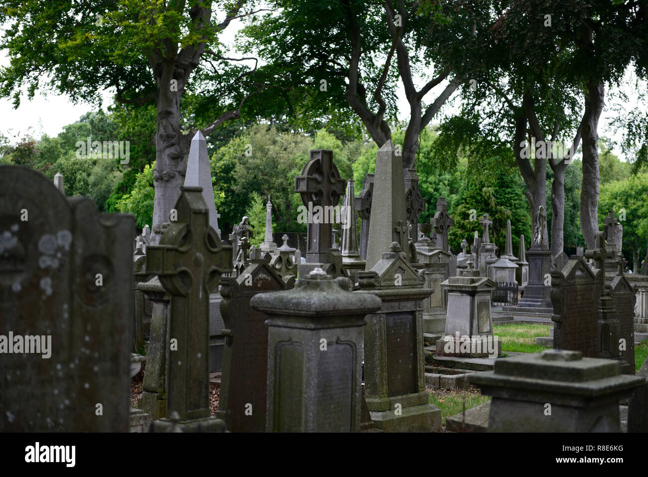 Glasnevin cemetery dublin,ornate,carved,headstones,memorial,Headstone,tombstone,graveyard,graveyards,grave,graves,memory,memorial,peace,peaceful,RM Ir Stock Photo