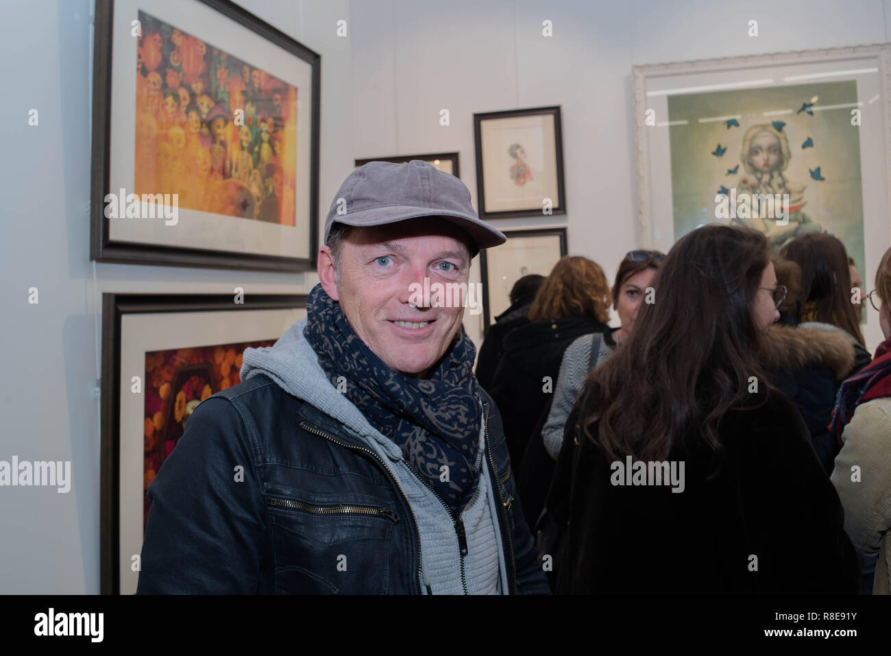 Opening of the exhibition 'Curiosities' by Benjamin Lacombe. Stock Photo
