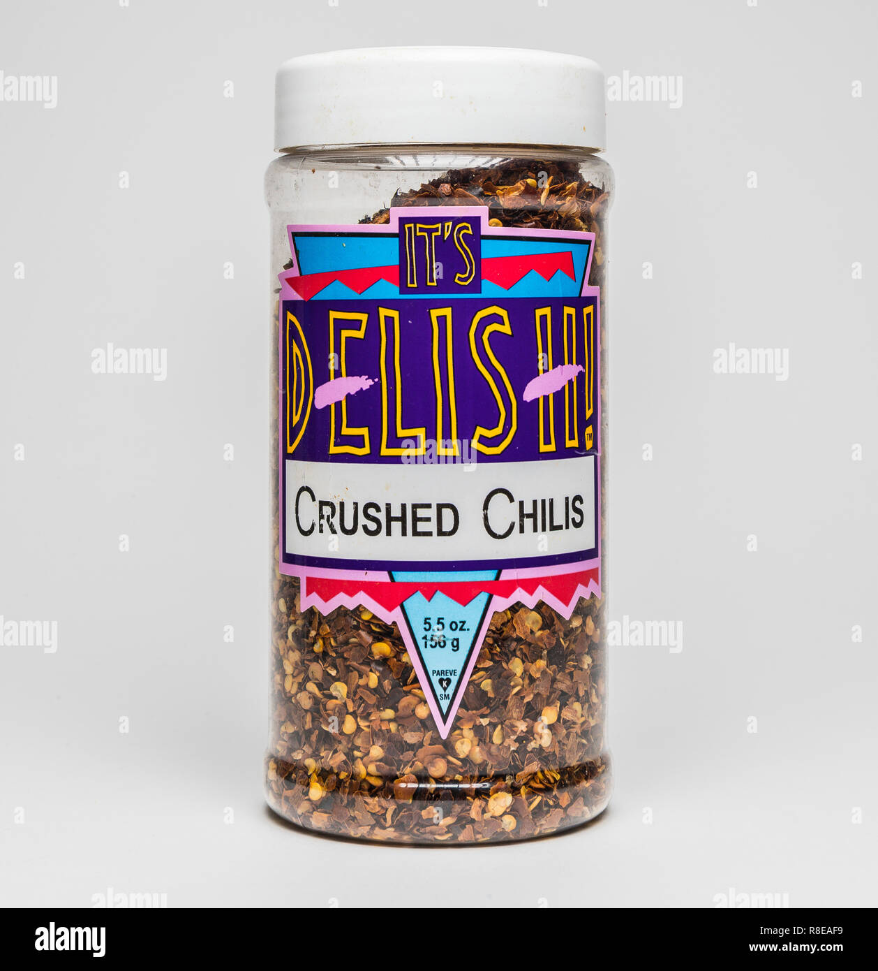 it's delish! crushed chilis Stock Photo