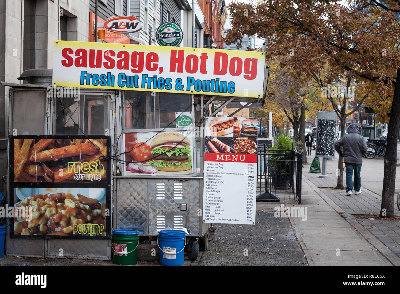 Toronto Canada November 13 2018 Traditional North American Hot Dog