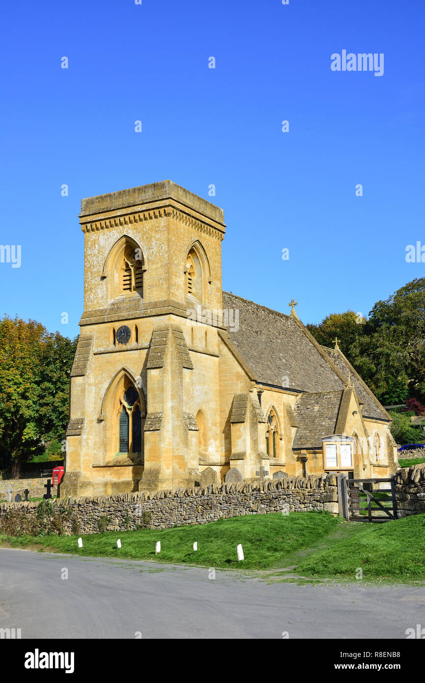 Church of St.Barnabas, Snowshill, Gloucestershire, England, United Kingdom Stock Photo