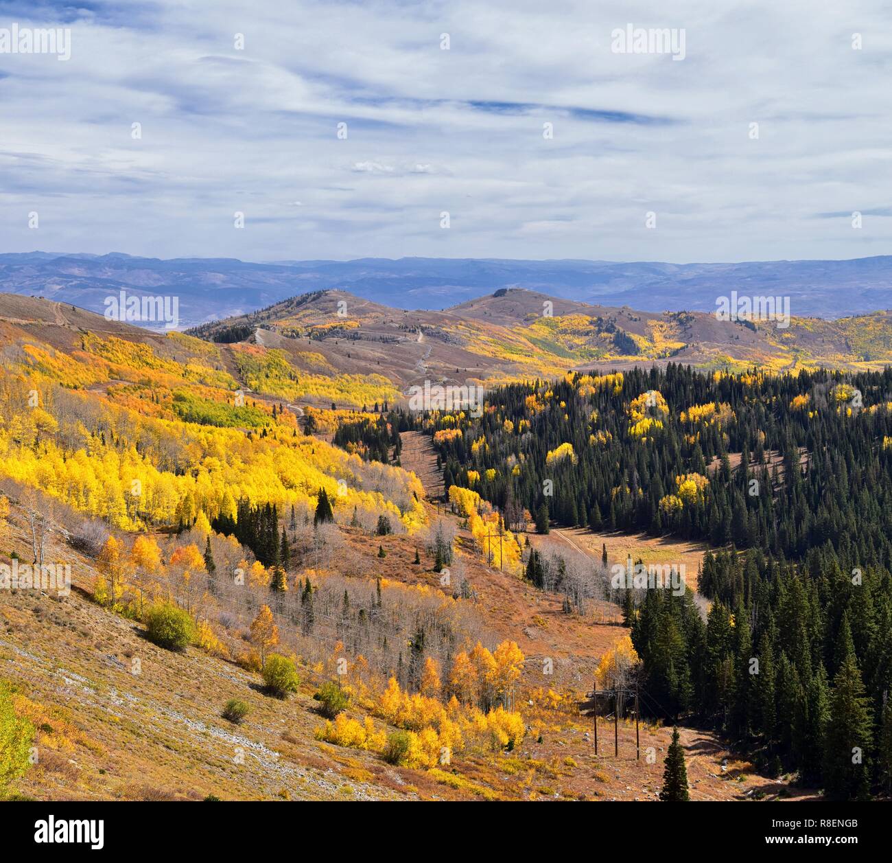 Guardsman Pass views of Panoramic Landscape of the Pass from the