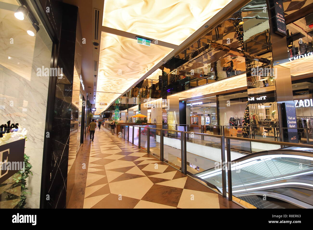 People visit St Collins lane shopping mall in Melbourne Australia Stock Photo Alamy
