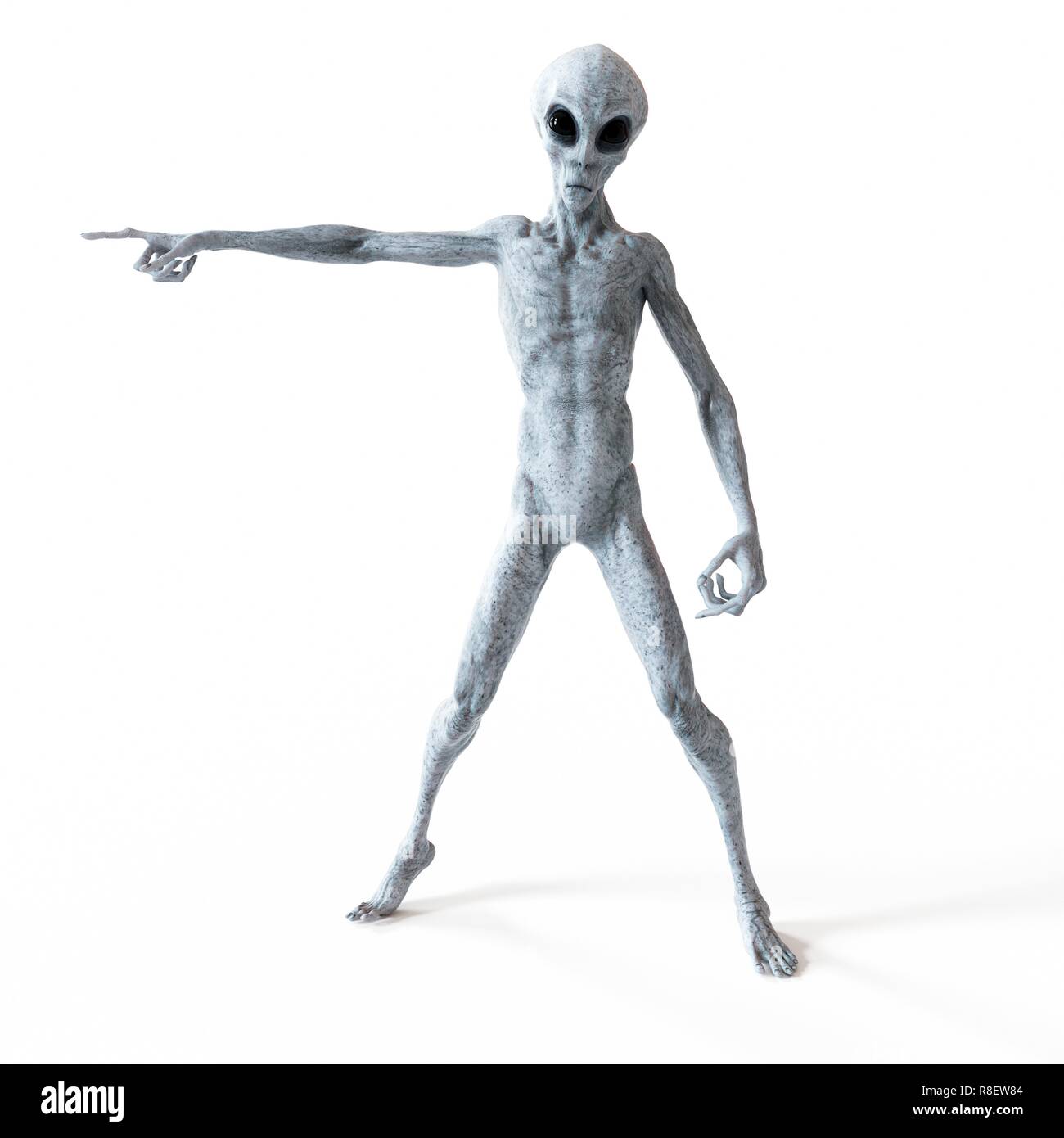 Illustration of a humanoid alien Stock Photo - Alamy