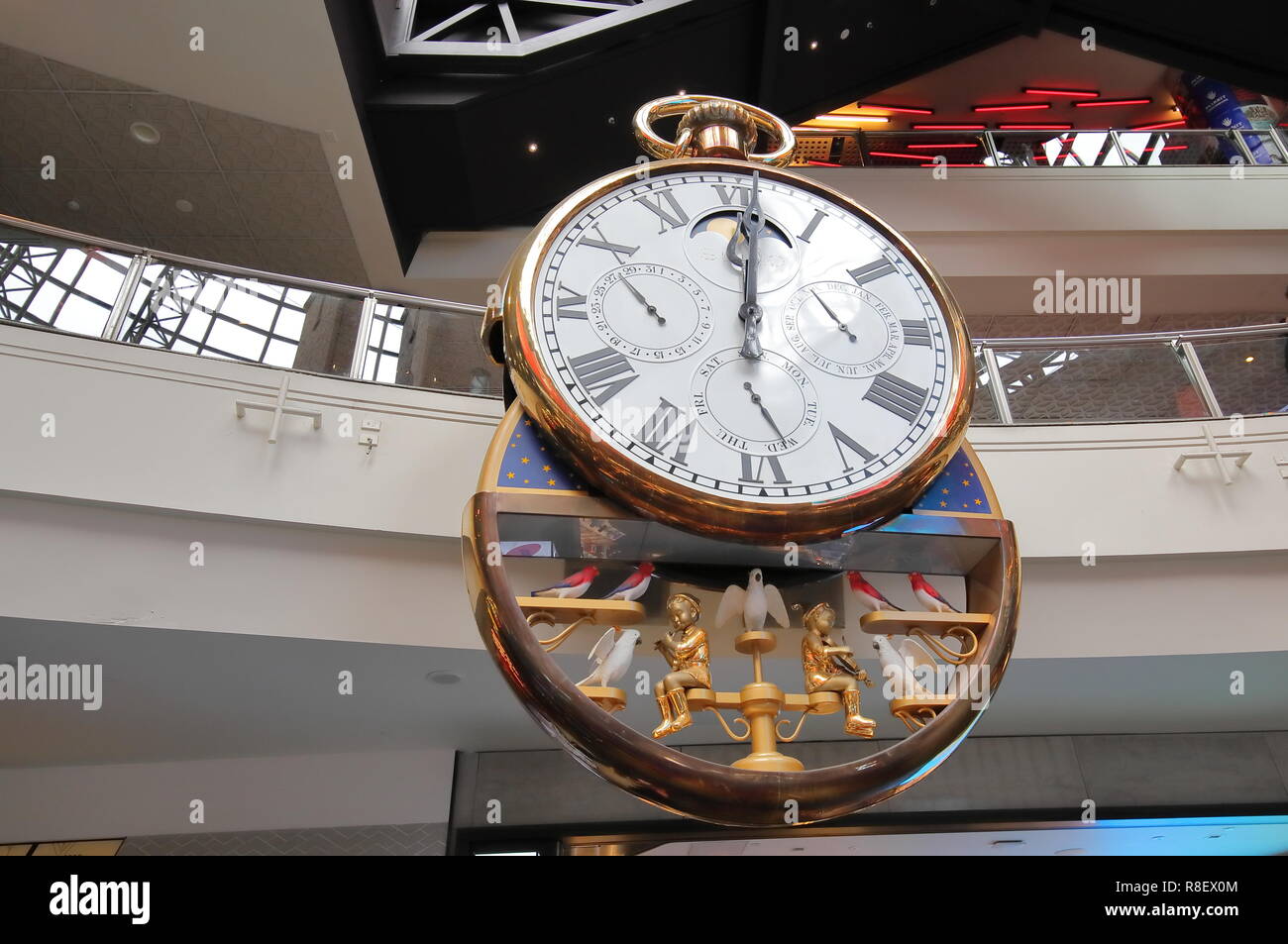 Automaton clock at Melbourne Central train station in Melbourne