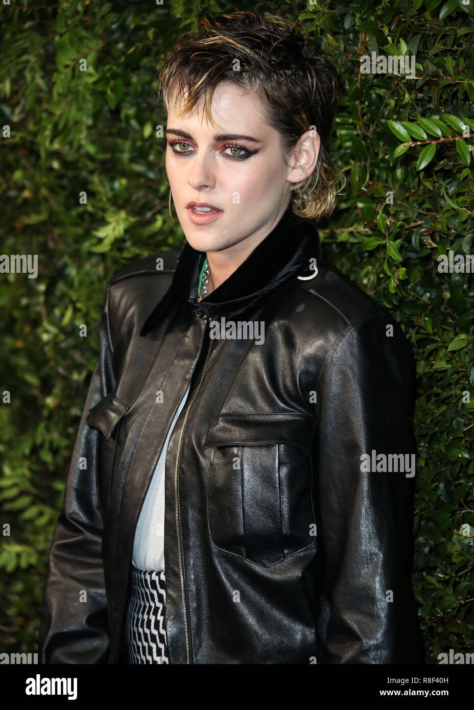 BEVERLY HILLS, LOS ANGELES, CA, USA - MARCH 03: Kristen Stewart at the Chanel And Charles Finch Pre-Oscar Awards Dinner 2018 held at Madeo Restaurant on March 3, 2018 in Beverly Hills, Los Angeles, California, United States. (Photo by Xavier Collin/Image Press Agency) Stock Photo