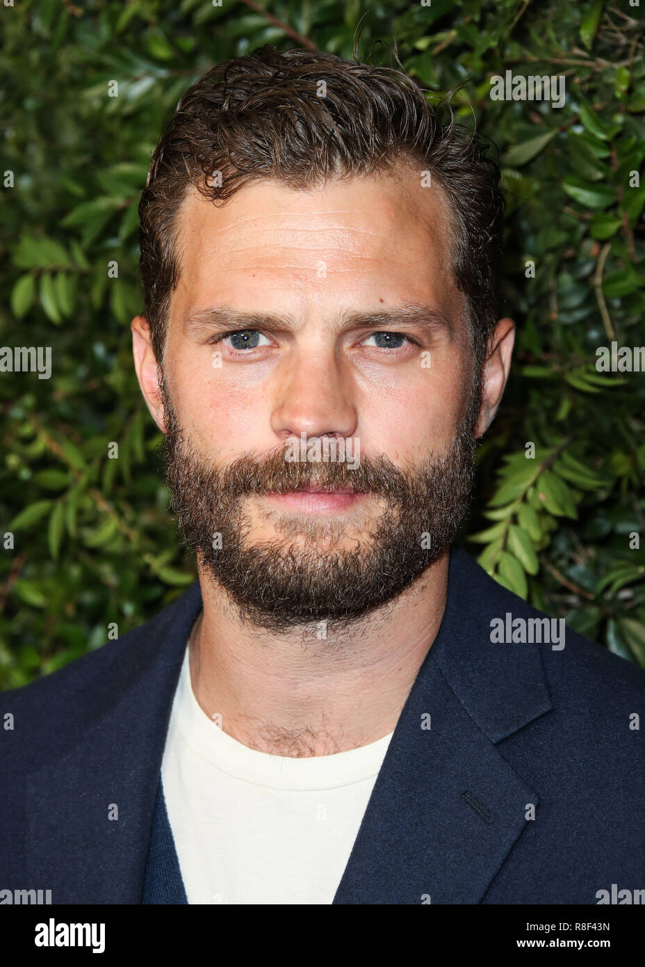 BEVERLY HILLS, LOS ANGELES, CA, USA - MARCH 03: Jamie Dornan at the Chanel And Charles Finch Pre-Oscar Awards Dinner 2018 held at Madeo Restaurant on March 3, 2018 in Beverly Hills, Los Angeles, California, United States. (Photo by Xavier Collin/Image Press Agency) Stock Photo