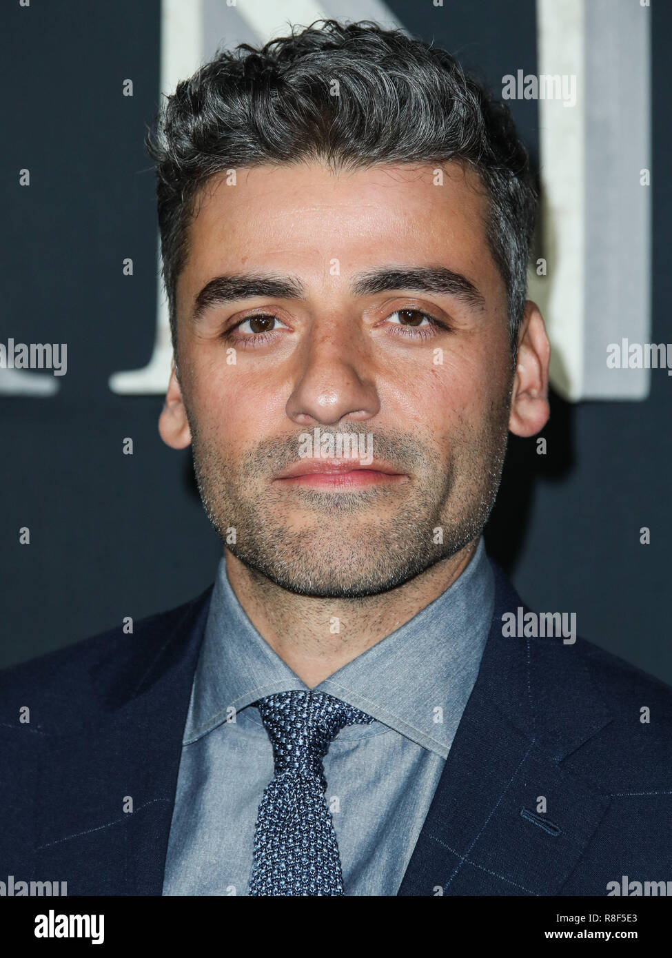 WESTWOOD, LOS ANGELES, CA, USA - FEBRUARY 13: Oscar Isaac at the Los Angeles Premiere Of Paramount Pictures' 'Annihilation' held at the Regency Village Theatre on February 13, 2018 in Westwood, Los Angeles, California, United States. (Photo by Xavier Collin/Image Press Agency) Stock Photo