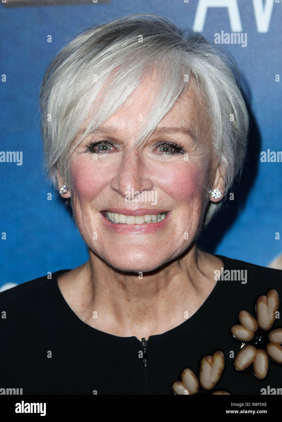 BEVERLY HILLS, LOS ANGELES, CA, USA - FEBRUARY 11: Glenn Close at the 2018 Writers Guild Awards Los Angeles Ceremony held at The Beverly Hilton Hotel on February 11, 2018 in Beverly Hills, Los Angeles, California, United States. (Photo by Xavier Collin/Image Press Agency) Stock Photo