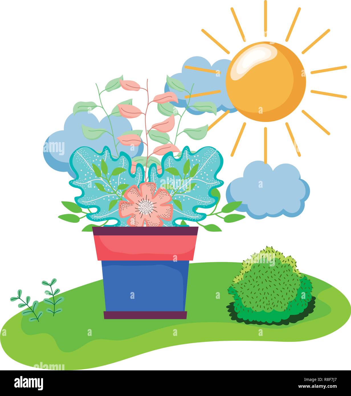 houseplant in the camp scene Stock Vector Image & Art - Alamy