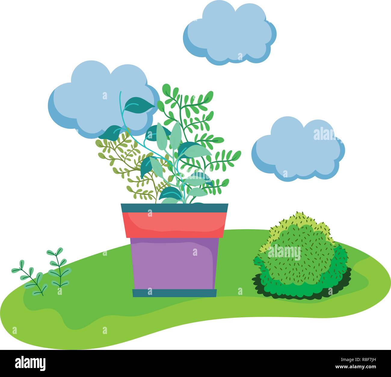 houseplant in the camp scene Stock Vector Image & Art - Alamy