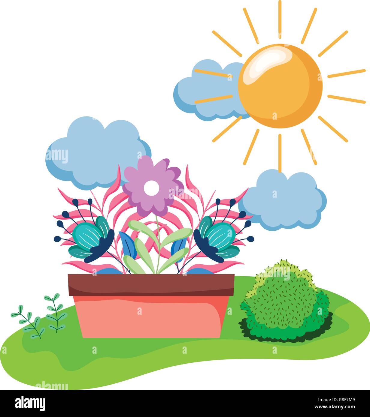 houseplant in the camp scene Stock Vector Image & Art - Alamy