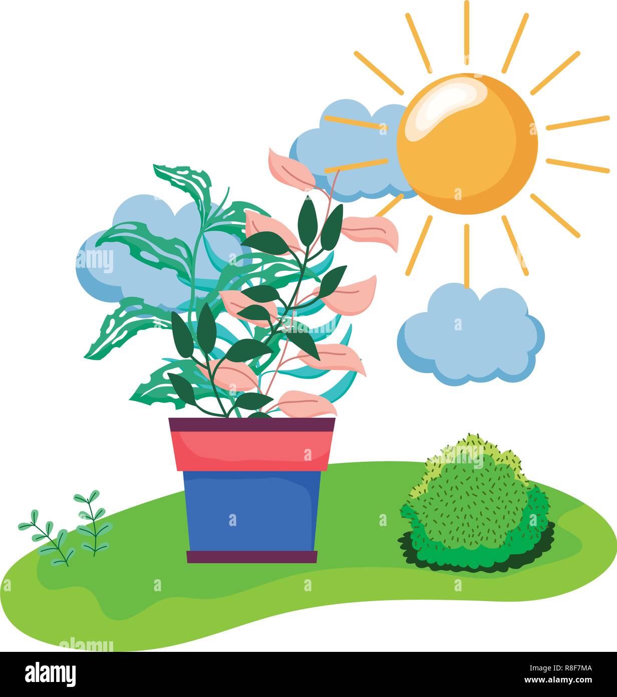 houseplant in the camp scene Stock Vector Image & Art - Alamy