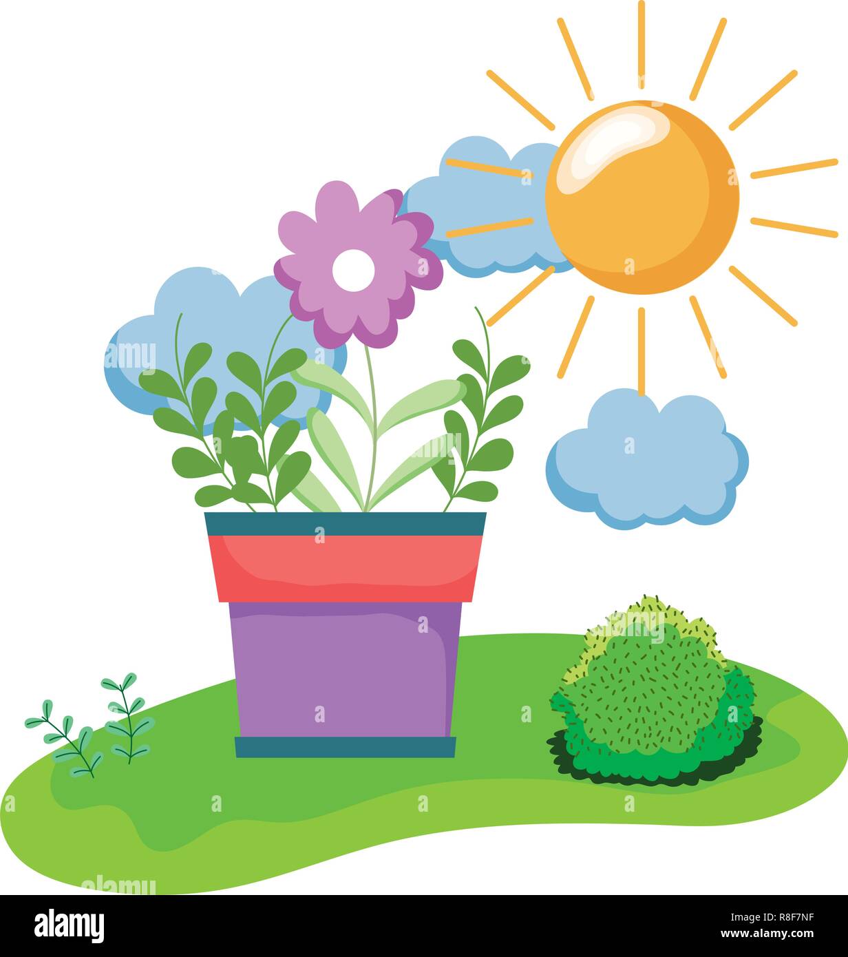 houseplant in the camp scene Stock Vector Image & Art - Alamy