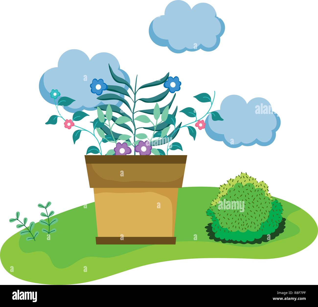 houseplant in the camp scene Stock Vector Image & Art - Alamy