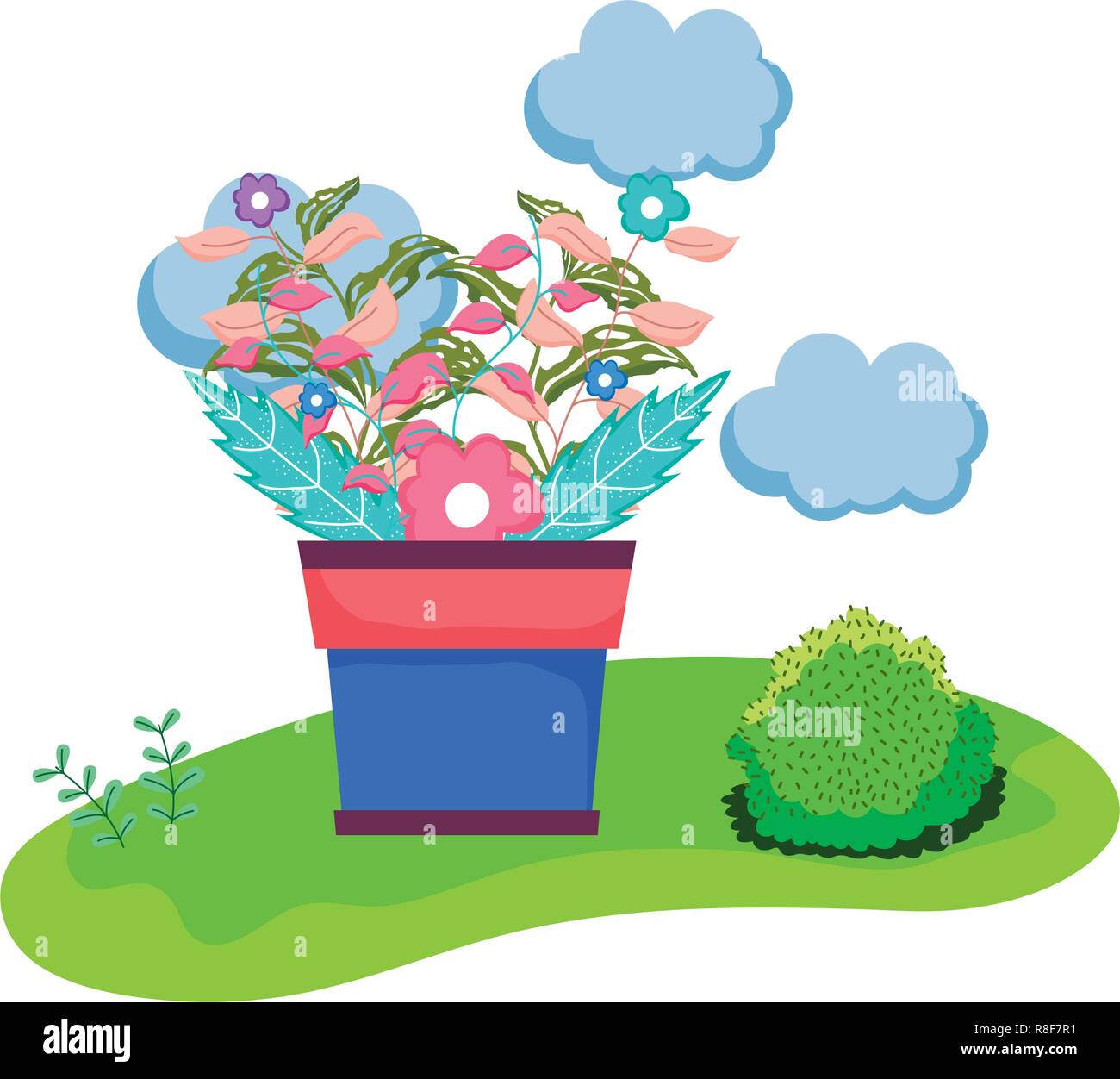 houseplant in the camp scene Stock Vector Image & Art - Alamy