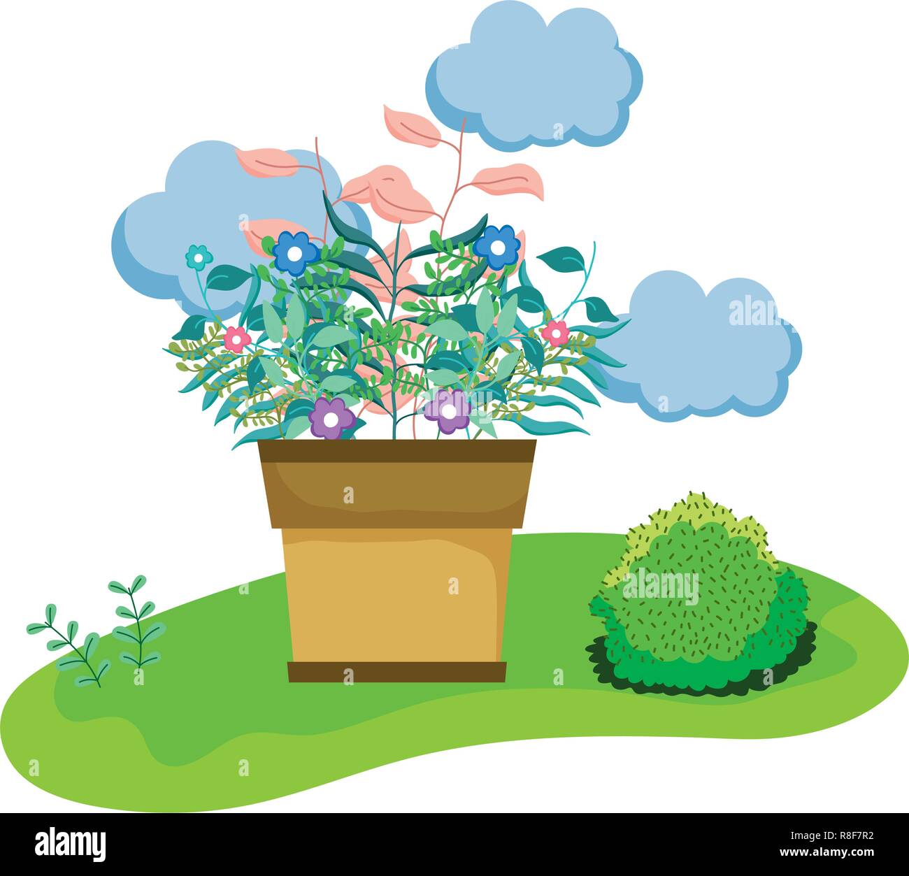 houseplant in the camp scene Stock Vector Image & Art - Alamy