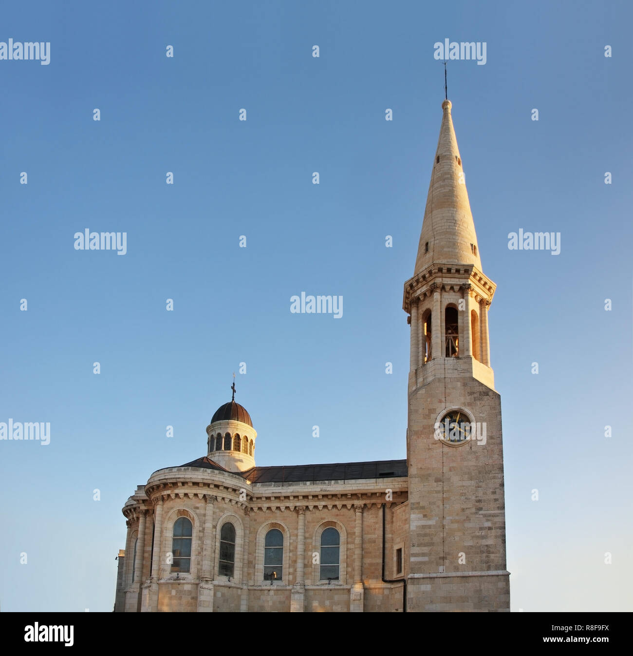 Evangelical Lutheran christmas church in Bethlehem. Palestinian territories. Israel Stock Photo