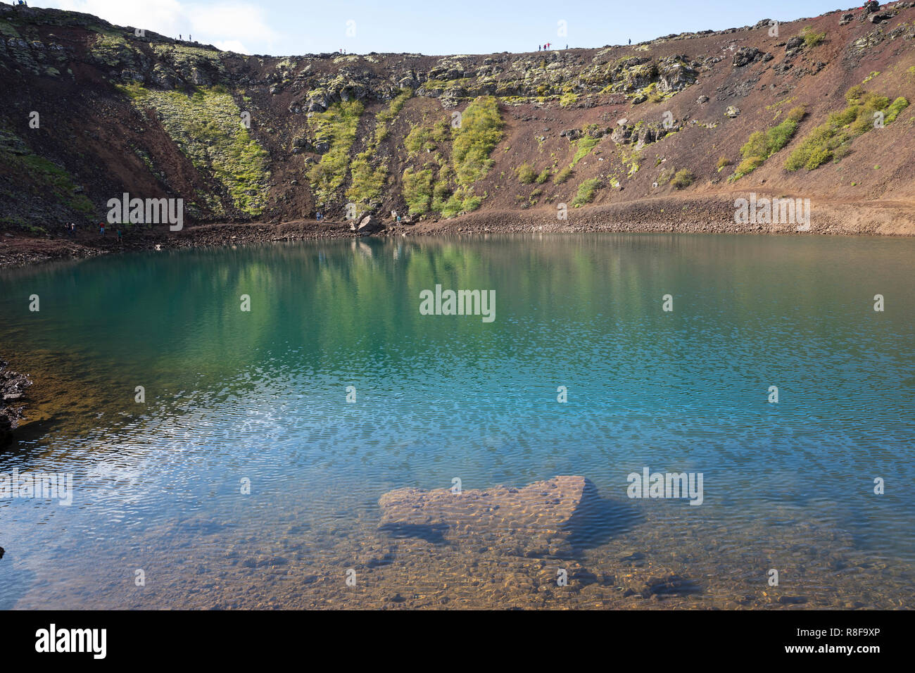 Kerið, Kerio, Vulkan, Vulkankrater, Kratersee, Island. Kerith, Kerid, volcanic crater lake, Iceland Stock Photo