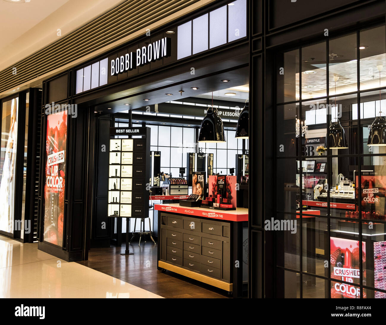Hong Kong, April 7, 2019: Bobbi Brown store in Hong Kong. Stock Photo