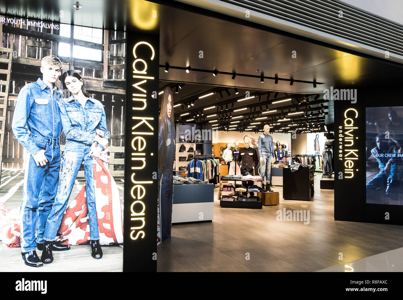 Hong Kong, April 7, 2019: Calvin Klein Jeans store in Hong Kong Stock Photo  - Alamy