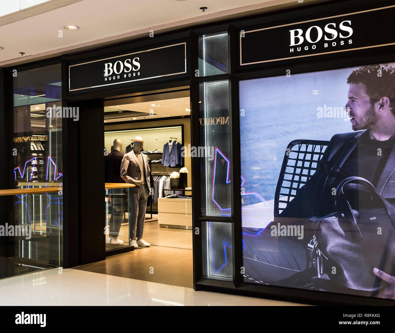 Hong Kong, April 7, 2019: Boss store in Hong Kong Stock Photo - Alamy