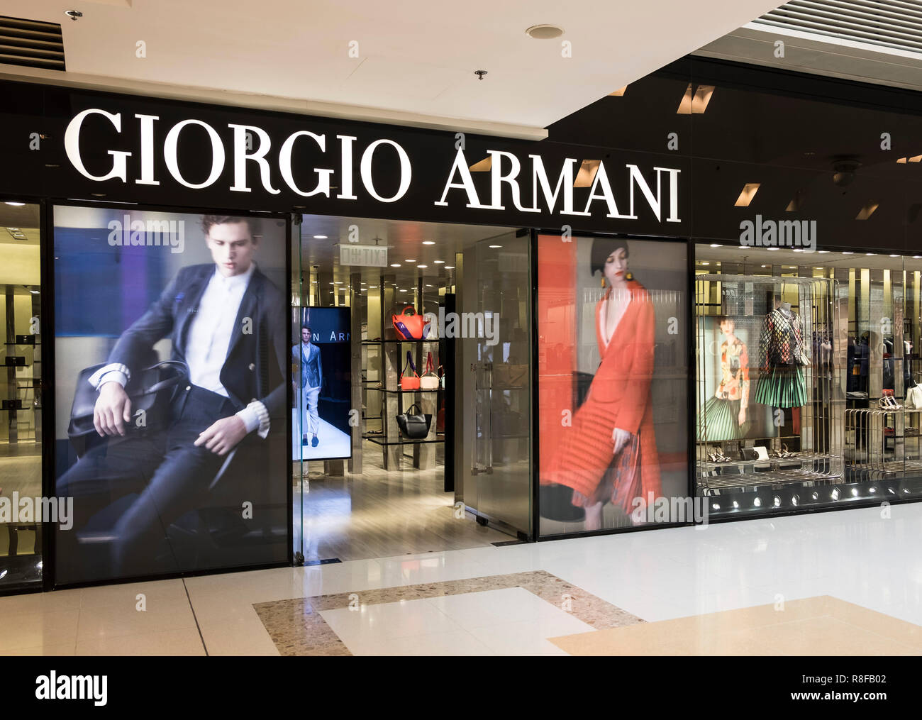 Armani shop sign hi-res stock photography and images - Alamy