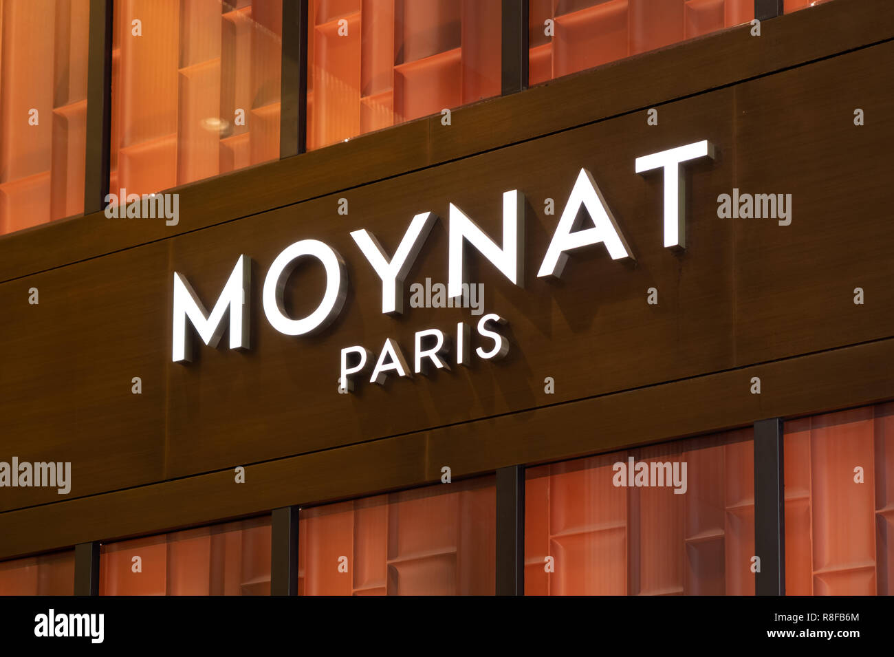 Hong Kong, April 7, 2019: Moynat store in Hong Kong Stock Photo