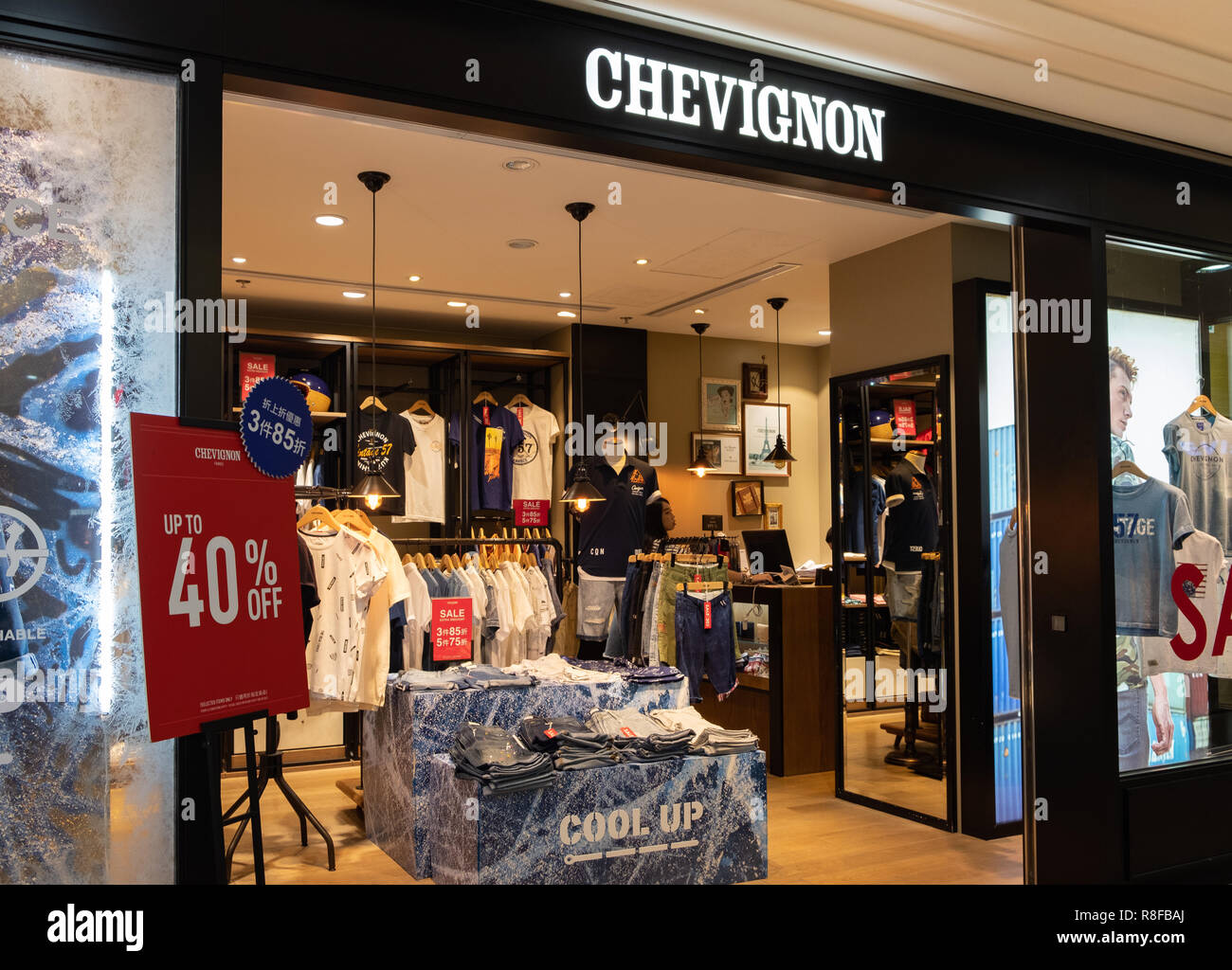 Chevignon sign hi-res stock photography and images - Alamy