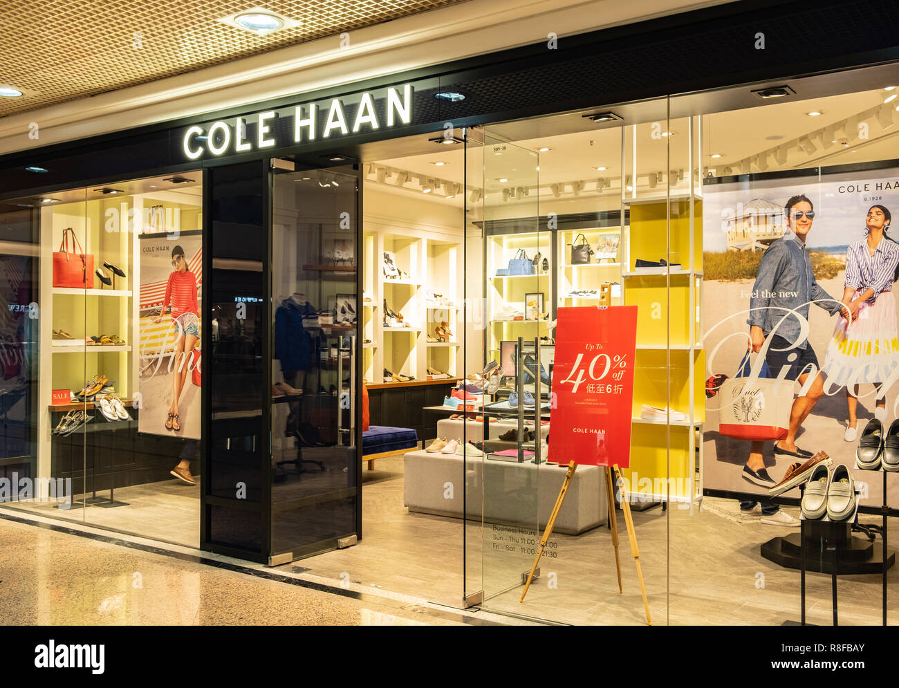 Hong Kong, April 7, 2019: Cole Haan 