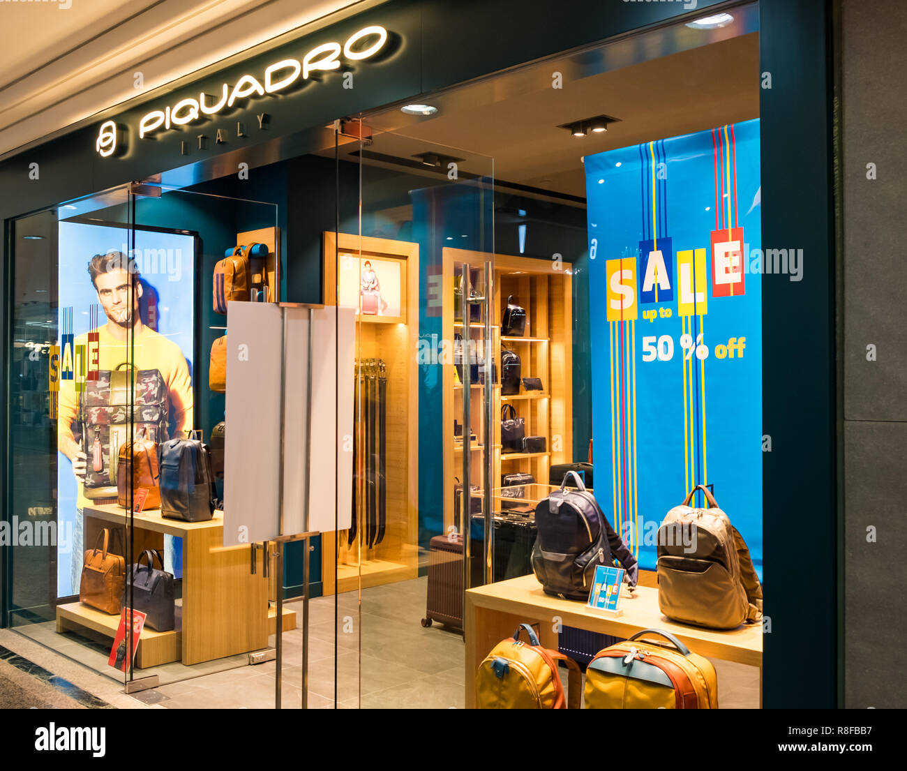 Hong Kong, April 7, 2019: Piquadro store in Hong Kong Stock Photo - Alamy