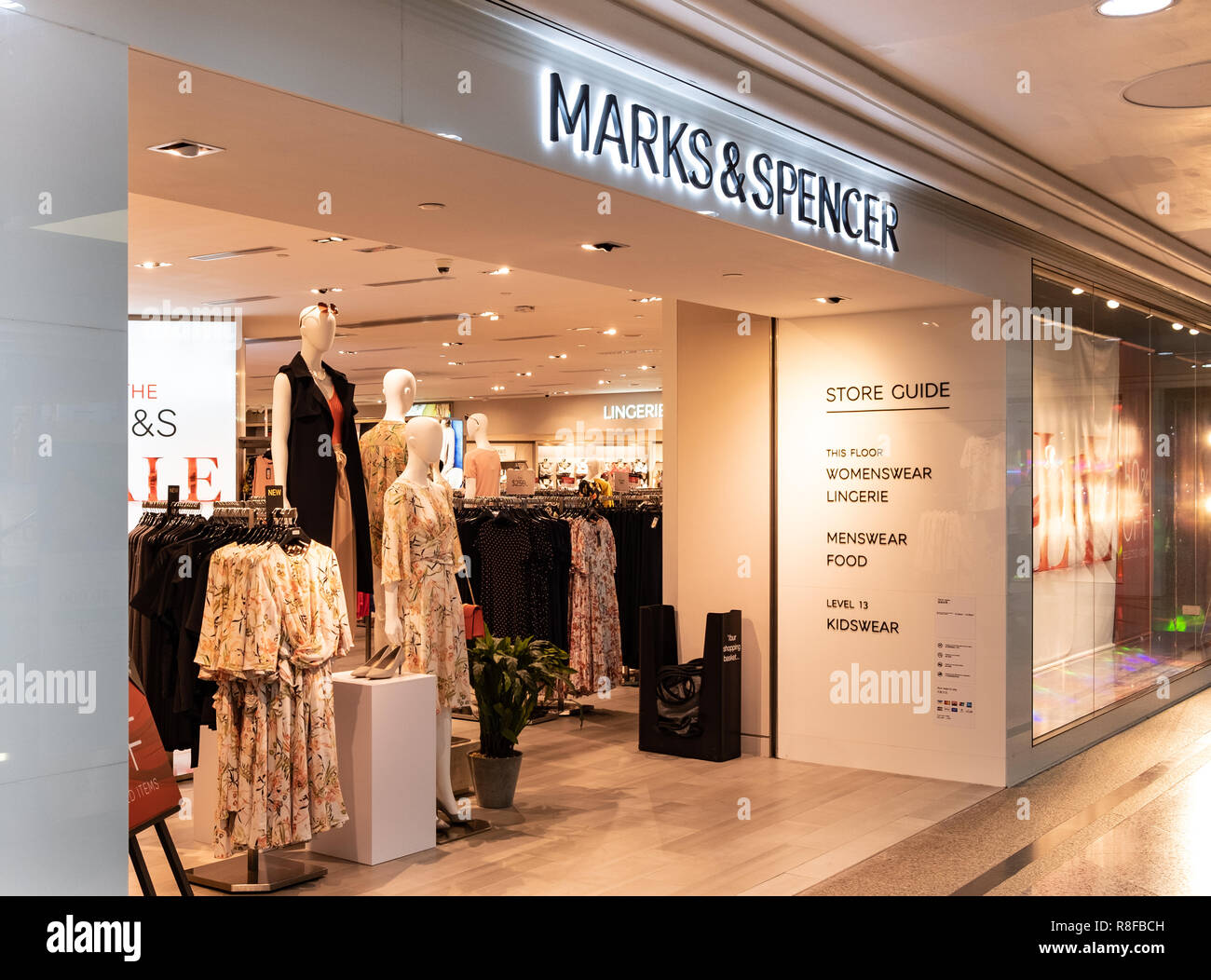 Hong Kong, April 7, 2019: Marks & Spencer store in Hong Kong. Stock Photo