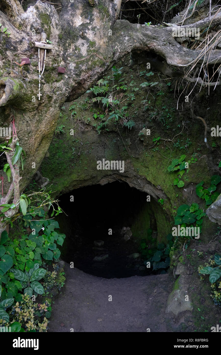 The entrance to the Dipnaysupuan Japanese Tunnel a fivelinked tunnel which served as the