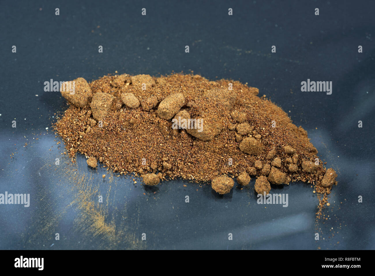 The dried, yellow-brown resin granules have been used for millennia, especially in Yemen, Ethiopia, Sudan and Somalia. Stock Photo