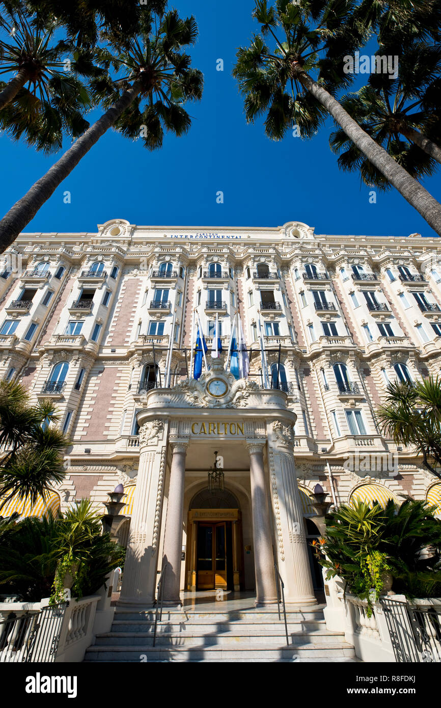 InterContinental Carlton Cannes, Cannes, France Stock Photo