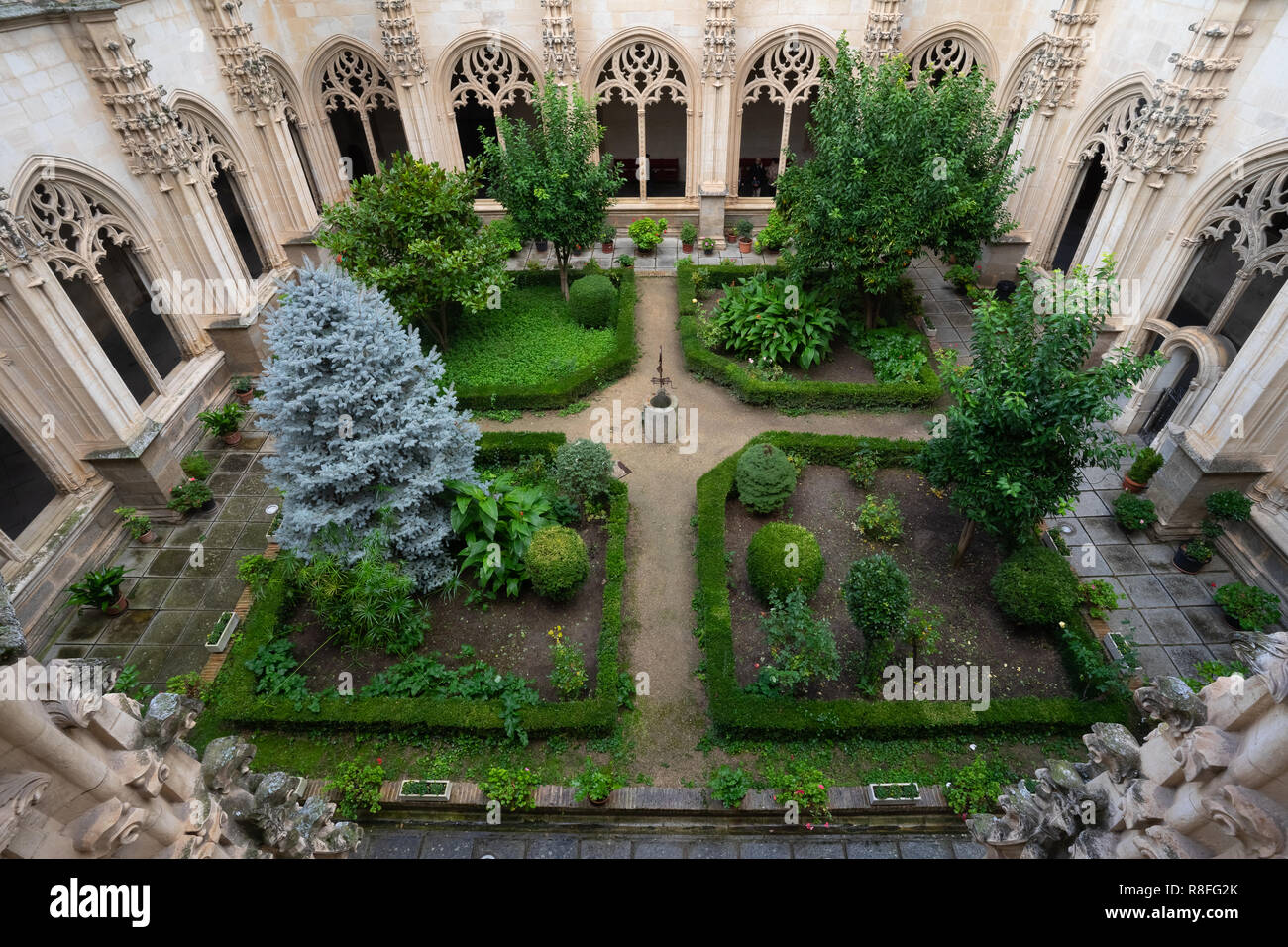 The Monastery of San Juan de los Reyes (Monastery of Saint John of the Monarchs) an Isabelline style monastery in Toledo, in Castile-La Mancha, Spain, Stock Photo