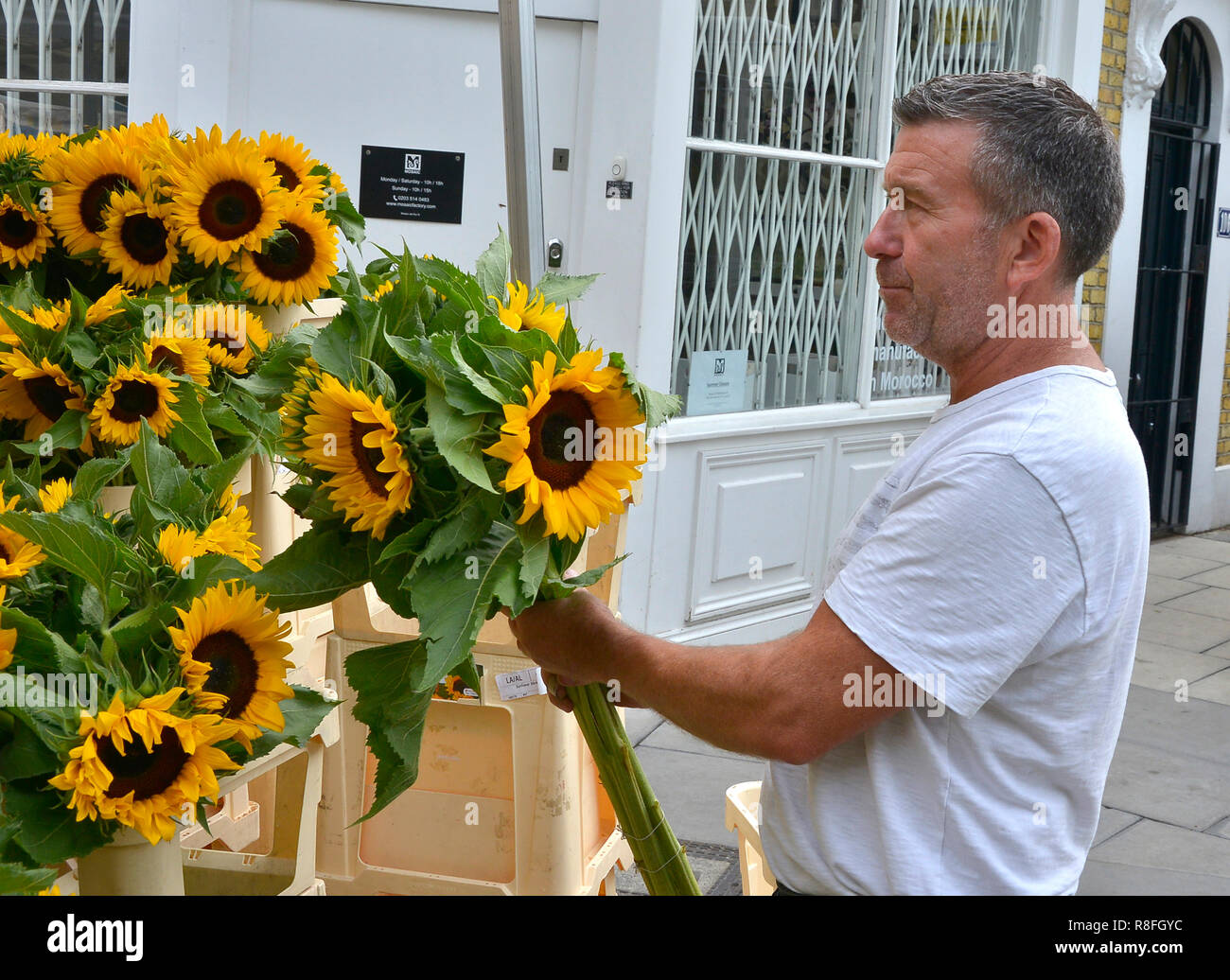 SUNDAY FLOWER MARKET, COLUMBIA ROAD, BETHNAL GREEN,TOWER HAMLETS, EAST